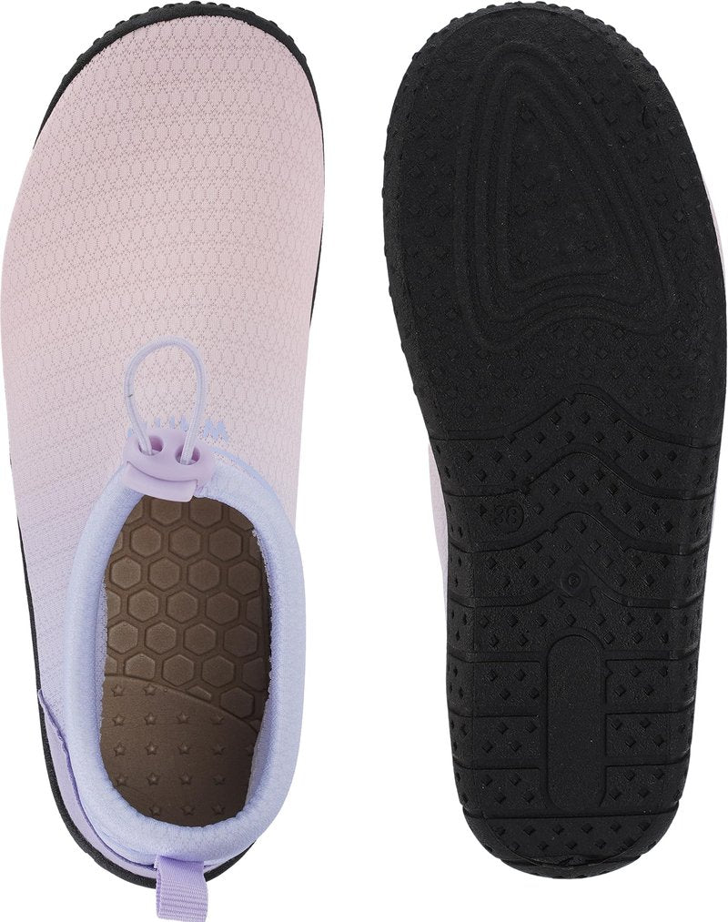 WHITIN Women's Water Shoes Aqua Barefoot Swim Beach Minimalist Size 7.5 Lightweight Ladies Surfing Boating Hiking Walking River Thick Sole Sneakers Ombre Purple 38