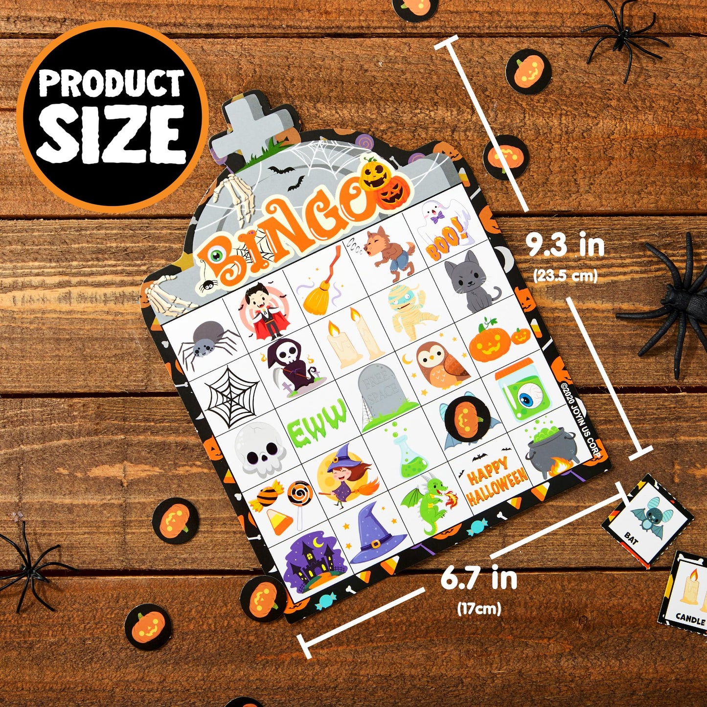 JOYIN 28 Players Halloween Bingo Game Cards for Kids, Halloween Bingo Cards for Classroom School Family Group Activities, Halloween Party Adults Kids Indoor Card Games