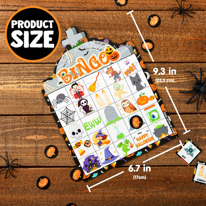 JOYIN 28 Players Halloween Bingo Game Cards for Kids, Halloween Bingo Cards for Classroom School Family Group Activities, Halloween Party Adults Kids Indoor Card Games
