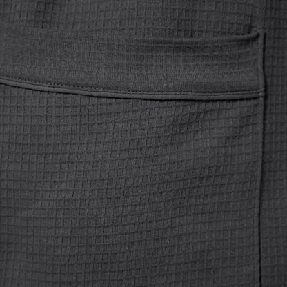 Amazon Essentials Women's Lightweight Waffle Mid-Length Robe (Available in Plus Size), Charcoal Heather, L