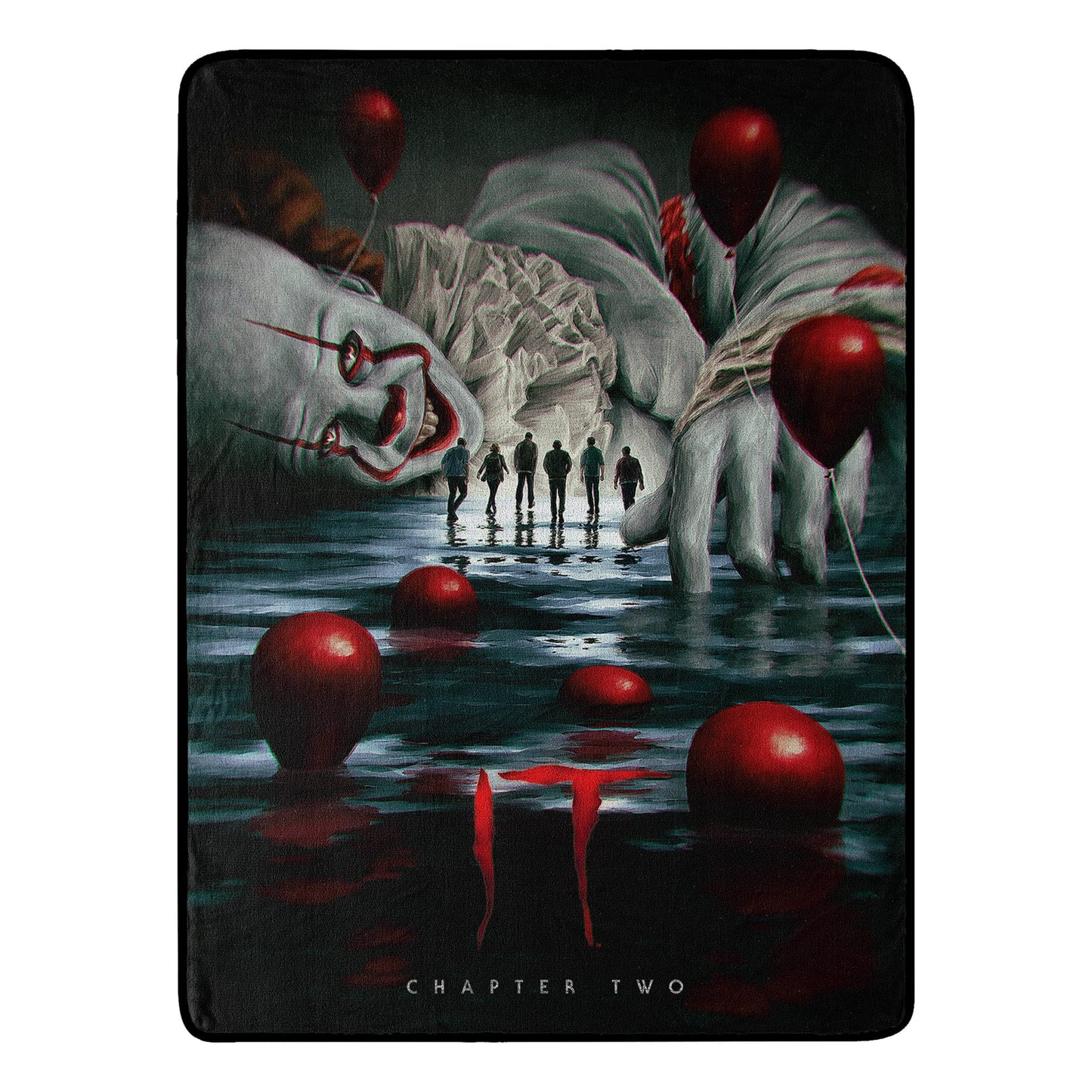 Northwest IT Chapter 2 Micro Raschel Throw Blanket, 46" x 60", Pennywise Hallucination