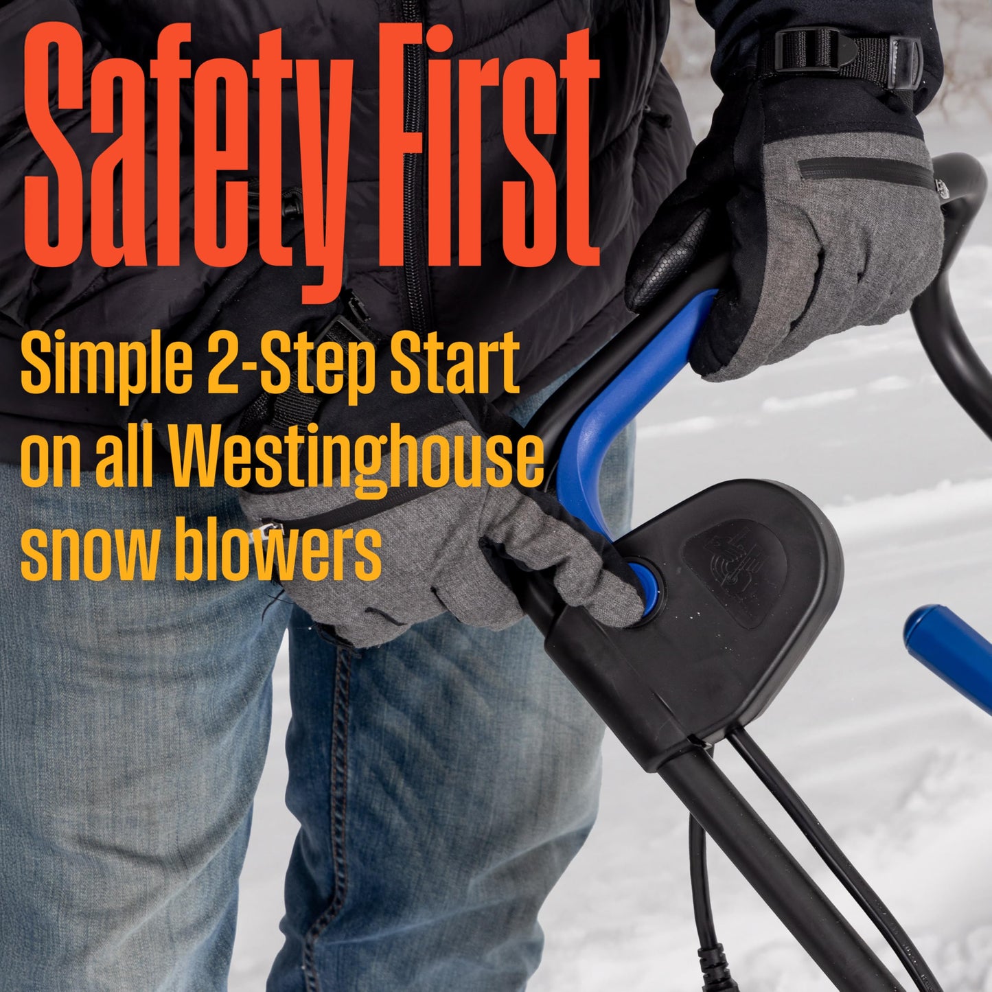 Westinghouse WSnow18 Corded Snow Blower 18 Inch, Dual LED Lights, Electric Snow Blower with 25ft Throwing Distance, Plows 650lbs/min, Adjustable Chute