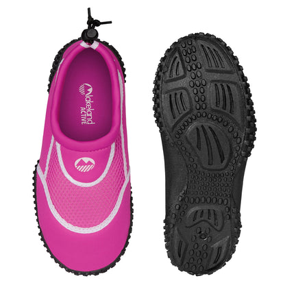 Lakeland Active Girl's Eden Aquasport Water Shoes Holiday Surf Sea Barefoot Swimming Paddleboard - Pink/White - 2 UK