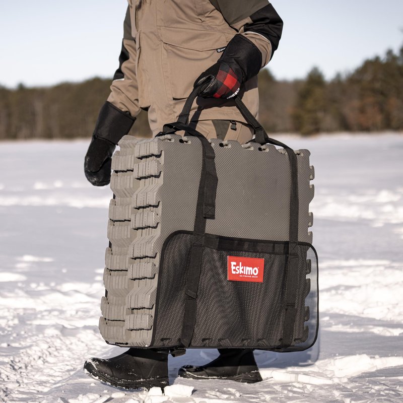 Eskimo® Floor Tile Kit (Small) with Carry Bag, 80 Square Feet, Insulating Foam Tiles, Ice Fishing Shelter Floor, 49453