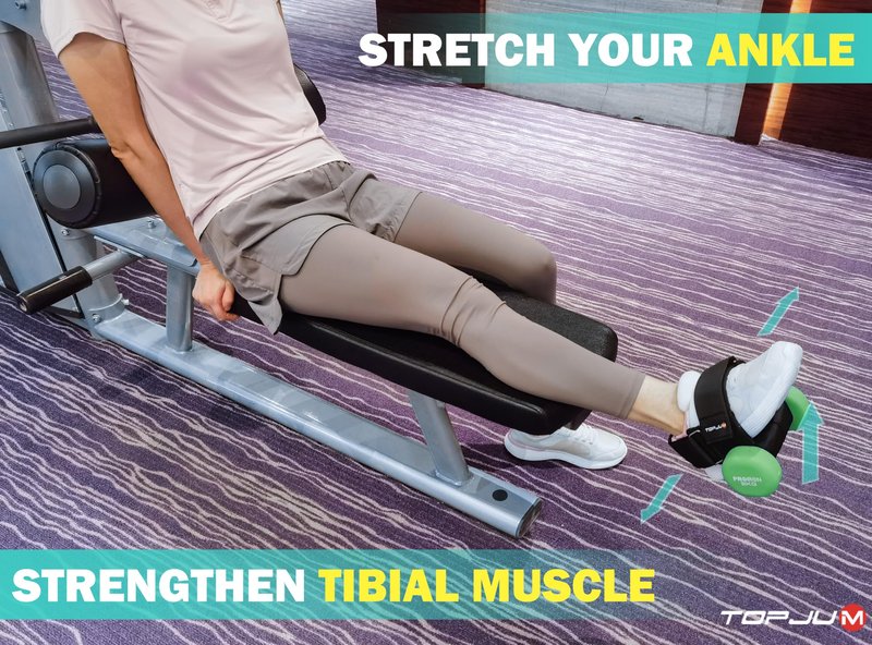 Original Dumbbell Foot Attachment, Tibialis Trainer, Adjustable Ankle Weights, Ankle Straps for Weight Lifting, Leg Workouts at Home for Hip, Shin Splint, Hamstring Curls, Leg extensions, Kettlebell Converstion Tool
