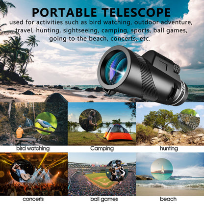 PhysioPhyx 80x100 Monocular-Telescope High Powered for Smartphone Monoculars for Adults High Definition for Stargazing Hunting Wildlife Bird Watching Travel Camping Hiking