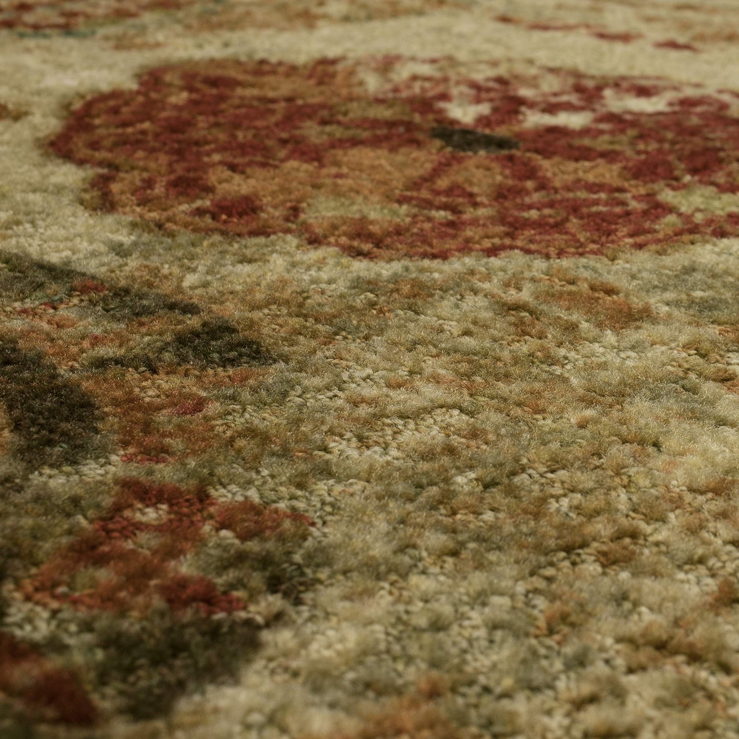 Mohawk Home Caravan Ornamental Floral Medallion 5' x 8' Area Rug - Orange - Perfect for Living Room, Dining Room, Office