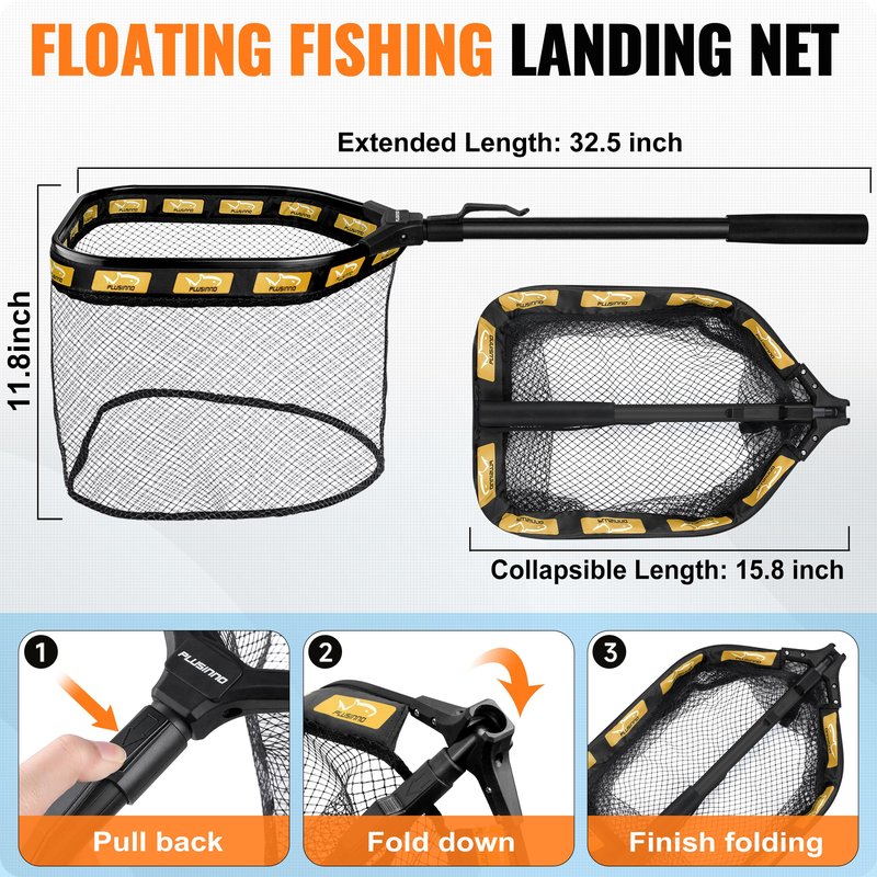 PLUSINNO Fishing Gear,Full Fishing kit Include Fishing Rod and Reel Combo, Tackle Box with Fishing Lures, Fishing Accessories, Fishing Pliers,Fishing Gifts for Men with Fishing Tool Kit