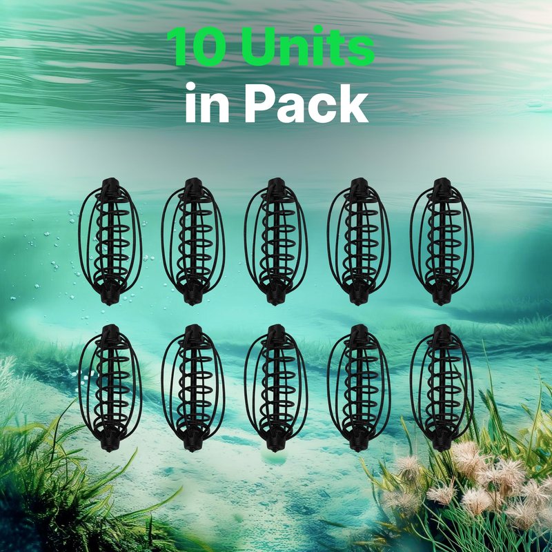 10pcs New Spring Fishing Feeder 25g/0.88oz Carp Сrucian Bream Fishing Tackle