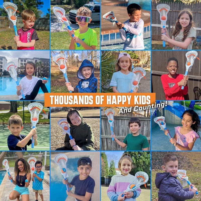 Mini Toss Lacrosse Sticks - Pool Games & Outdoor Beach Lacrosse Gifts - Best Beach Toys for Kids All Ages & Gifts for Teen Boys Ages 3 4 5 6 7 8 9 10 11 12 + Year Old Boys Toys Gift Ideas 2026