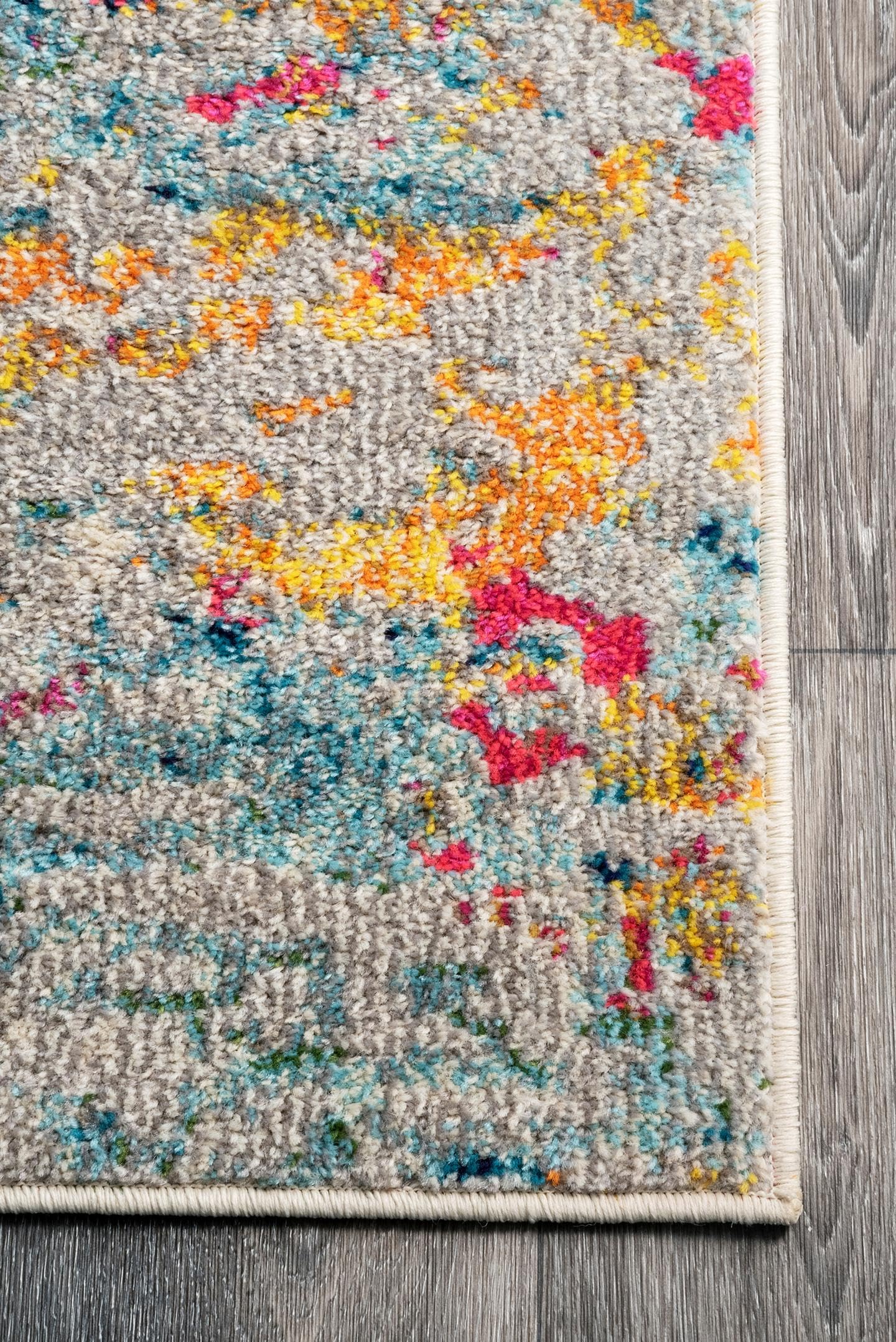 Nuloom Monet Multicolor/Ivory, 6' x 9', Modern Abstract, Soft and Cozy, High Traffic, Stain Resistant, Easy Clean, Durable Area Rug for Bedroom, Living Room, Dining Space, Den, Foyer, Entryway