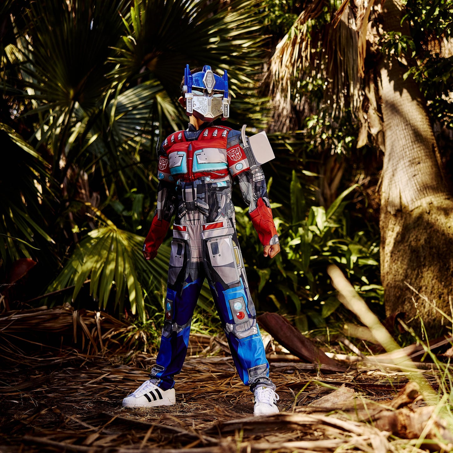 Disguise Optimus Prime Muscle Costume, Official Transformers Rise of the Beasts Costume and Mask, Medium (7-8)