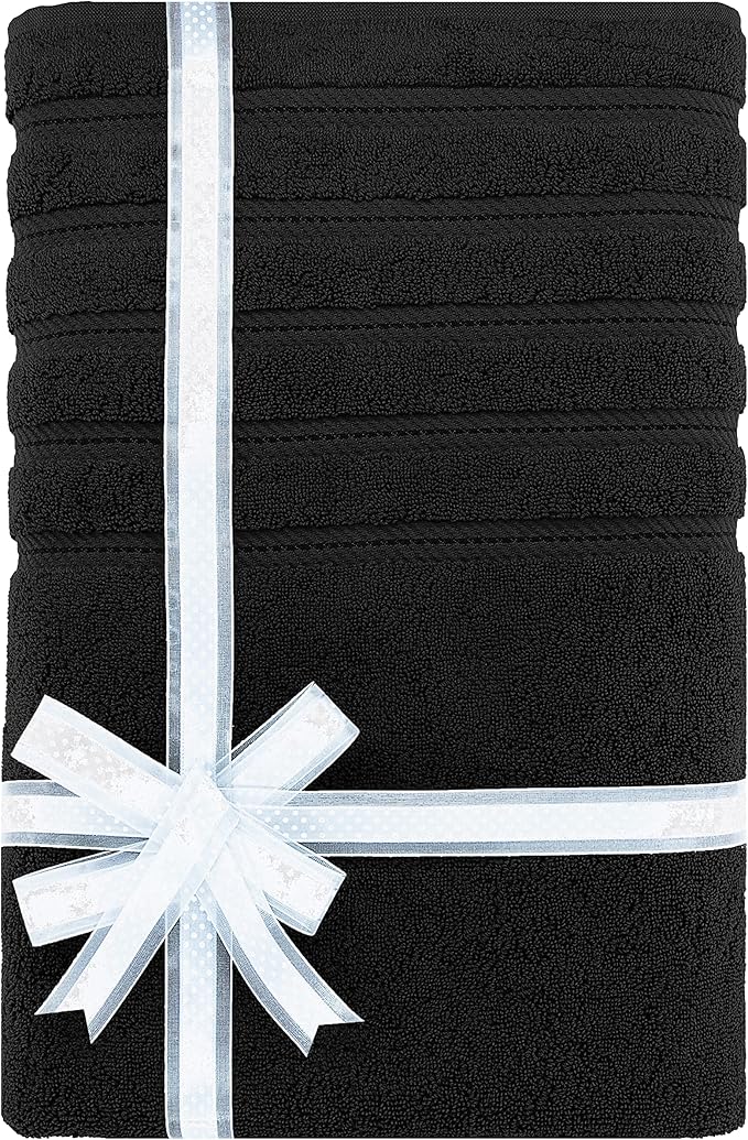 American Soft Linen 35x70 Jumbo Large Bath Towel, 600 GSM 100% Cotton Turkish