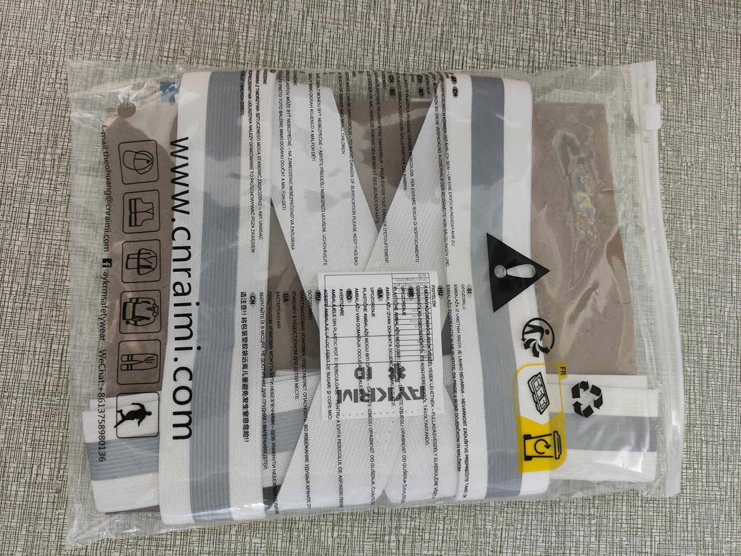 AYKRM Multiple colors optional High Visibility hi vis Reflective running safety Vest