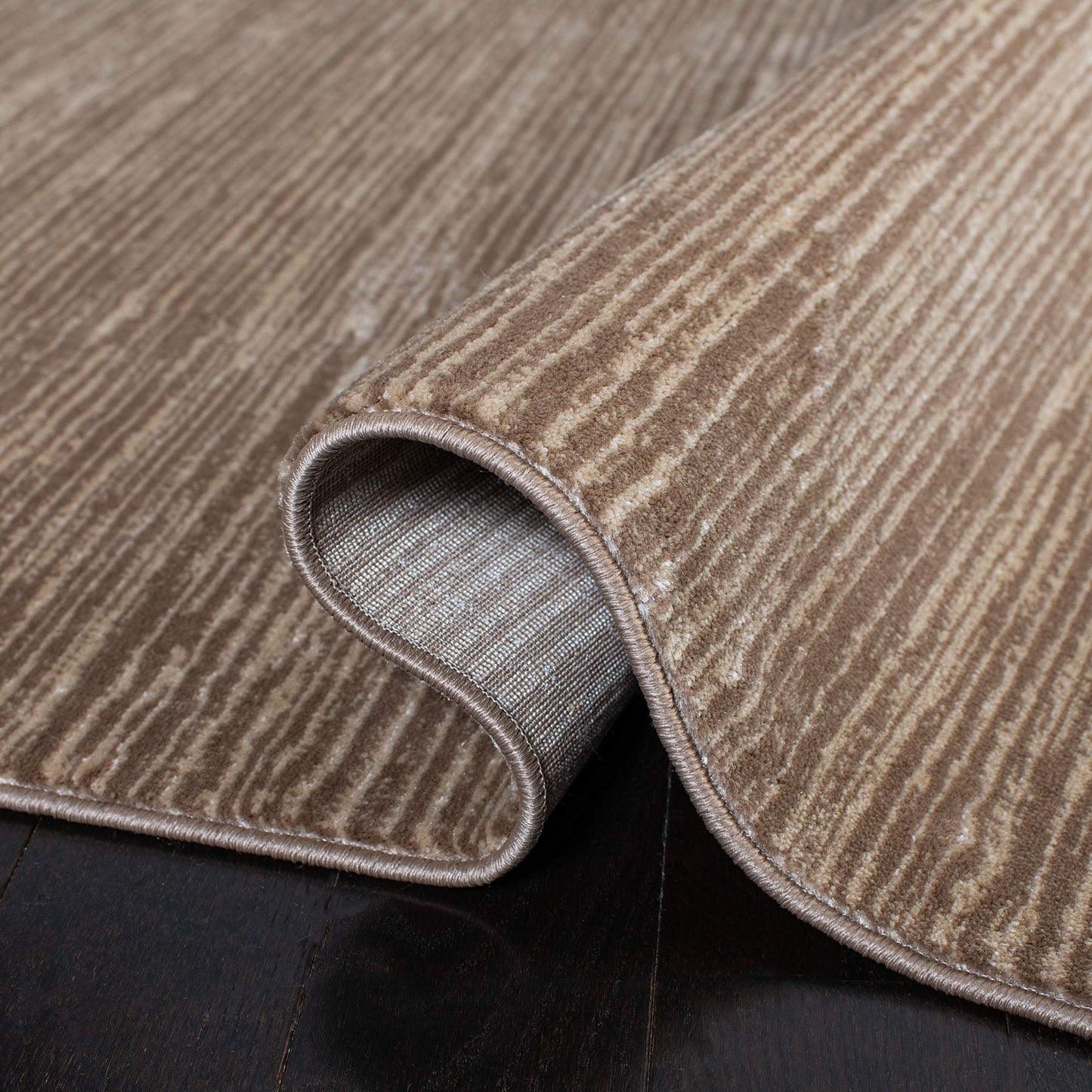 SAFAVIEH Area Rug 6x9 - Vision Collection - Light Brown, Modern Ombre Design, Non-Shedding & Easy to Clean, Ideal for Living Room, Bedroom, Dining Space (VSN606C)