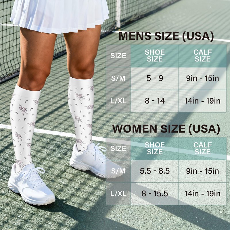 Acture 6 Pack Compression Socks for Women and Men - Knee High for Medical, Running, Nurses, Travel