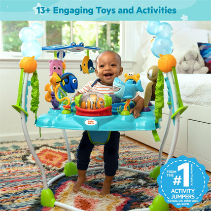 Bright Starts, Disney Baby, Finding Nemo Sea of Activities Jumper, Activity Centre with 13 Activities, Lights, Music and Ocean Sounds, Adjustable Height, 360° Rotation, Ages 6 Months +