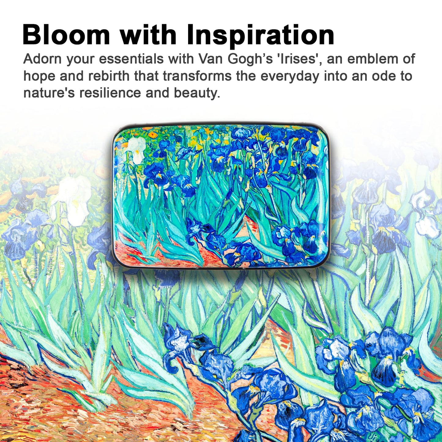 Kaabao Credit Card Holder Small RFID Blocking Wallet Business Metal Slim Mini Aluminum Hard Case for Women Men Gift (Lrises)