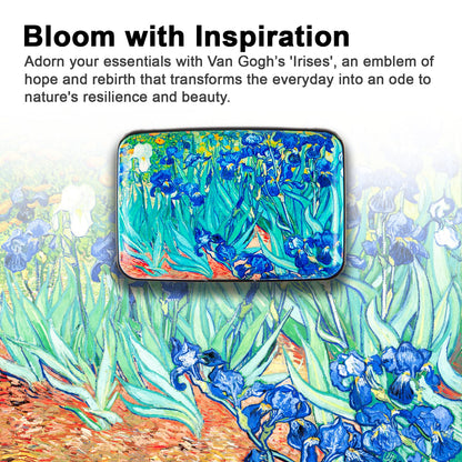 Kaabao Credit Card Holder Small RFID Blocking Wallet Business Metal Slim Mini Aluminum Hard Case for Women Men Gift (Lrises)