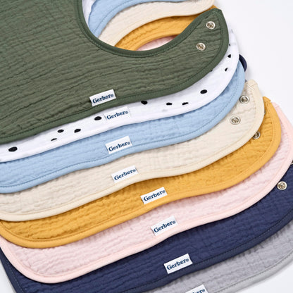 Gerber Baby Muslin 8 Pack Drooling Bibs, Multi Boy, One Size