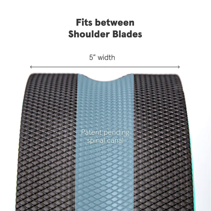 Chirp Wheel Foam Roller - Targeted Back & Neck Pain Relief, Muscle Massage, Trigger Point Therapy, High-Density Foam Tool for Physical Therapy, Stretching & Exercise, 500lbs Capacity, 6 Inch Mint