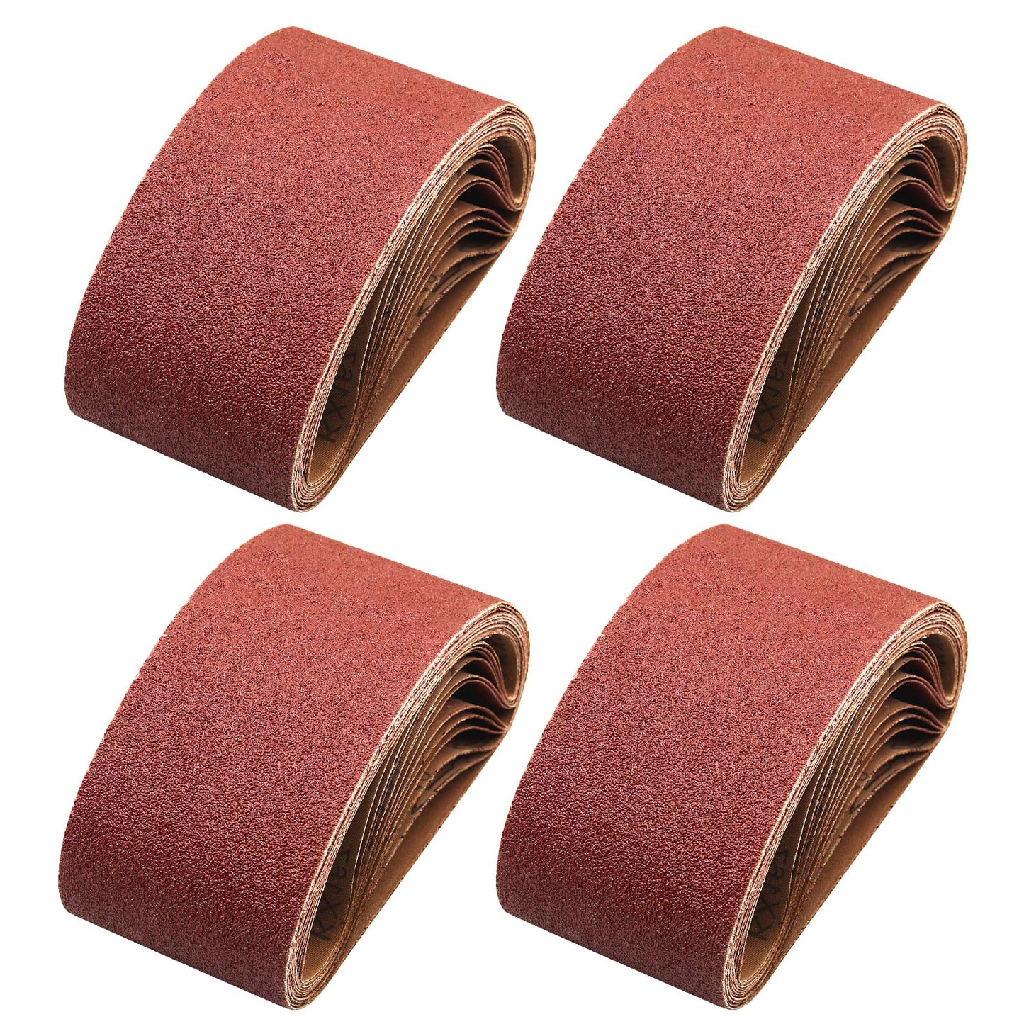 4x24 Sanding Belts for Belt Sander 4 x 24,5 Each of 40 80 120 240 Grits Aluminum Oxide Belt Sander Paper, 20 Pack