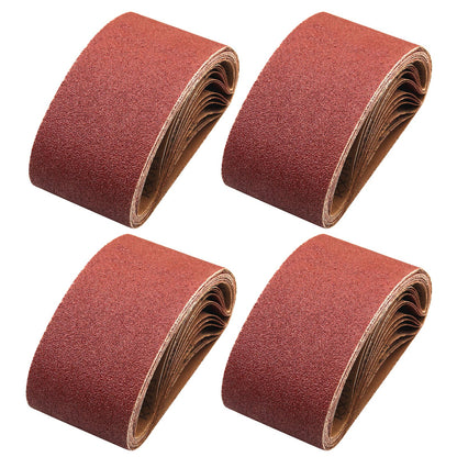 4x24 Sanding Belts for Belt Sander 4 x 24,5 Each of 40 80 120 240 Grits Aluminum Oxide Belt Sander Paper, 20 Pack