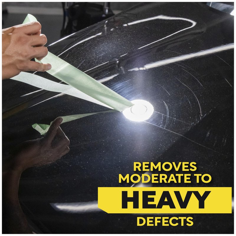 Meguiar’s Mirror Glaze M105 Ultra-Cut Compound, Car Rubbing Compound for Removing Scratches and Heavy Swirls While Adding Shine, Safe and Effective on All Glossy Car Paint and Clear Coats, 8 oz