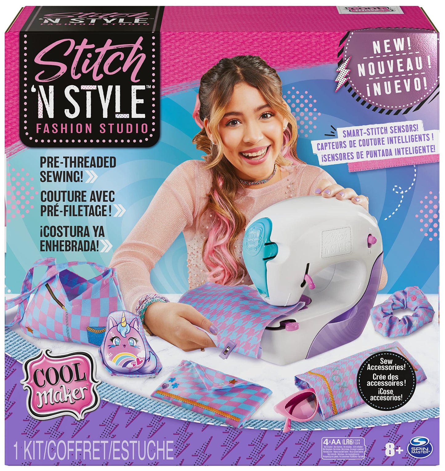 Cool Maker Stitch n Style Fashion Studio - Easy Sew No Thread Sewing Machine with 6 Projects for Kids Ages 8+