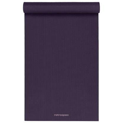 Retrospec Pismo Yoga Mat w/Nylon Strap for Men & Women - Non Slip Exercise Mat for Yoga, Pilates, Stretching, Floor & Fitness Workouts, .5mm Thick, Easy to Clean