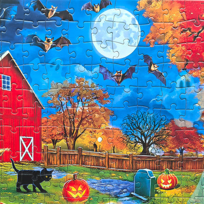 Halloween Puzzles 300 Pieces for Adults Large Piece - Light a Jack-o'-Lantern