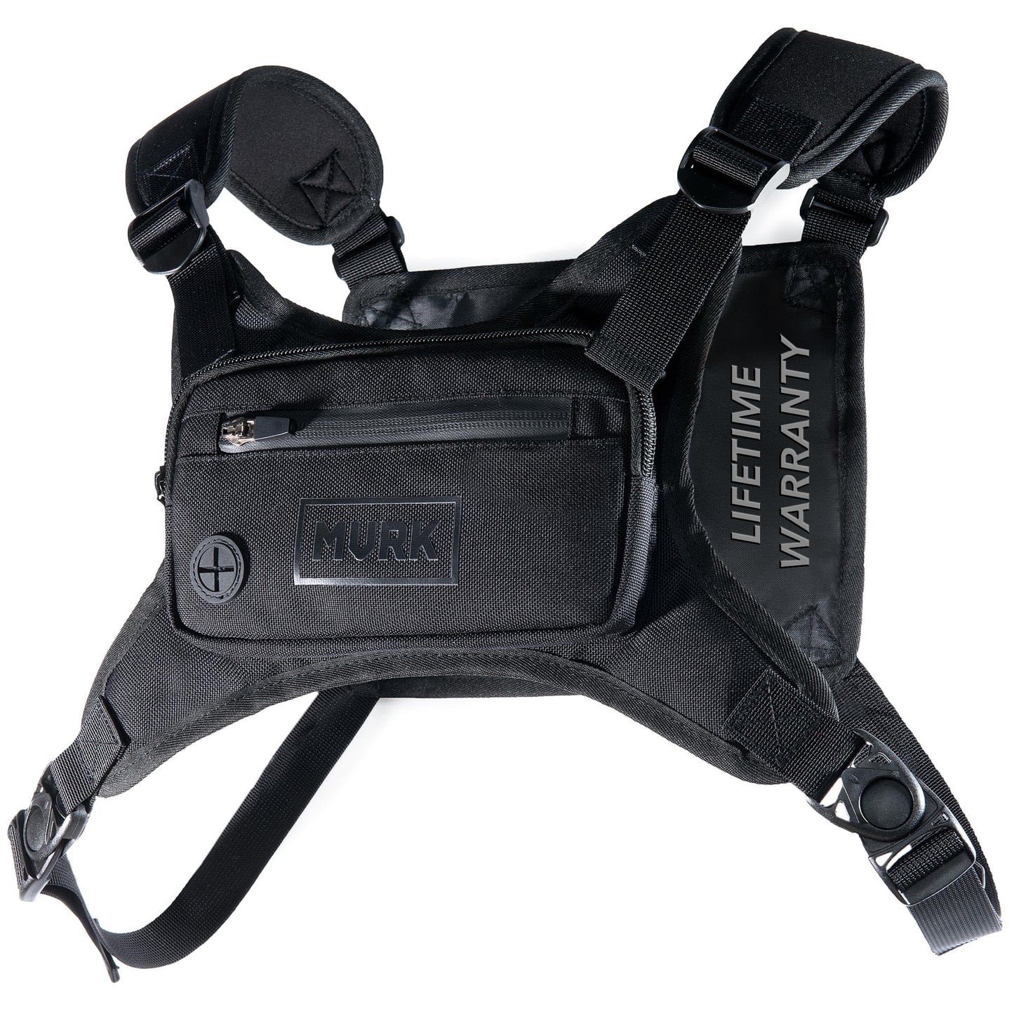 MVRK Water Resistant Chest Pack - Running Vest for Workouts, Running Phone Holder Extra Storage, Lightweight Running Pack