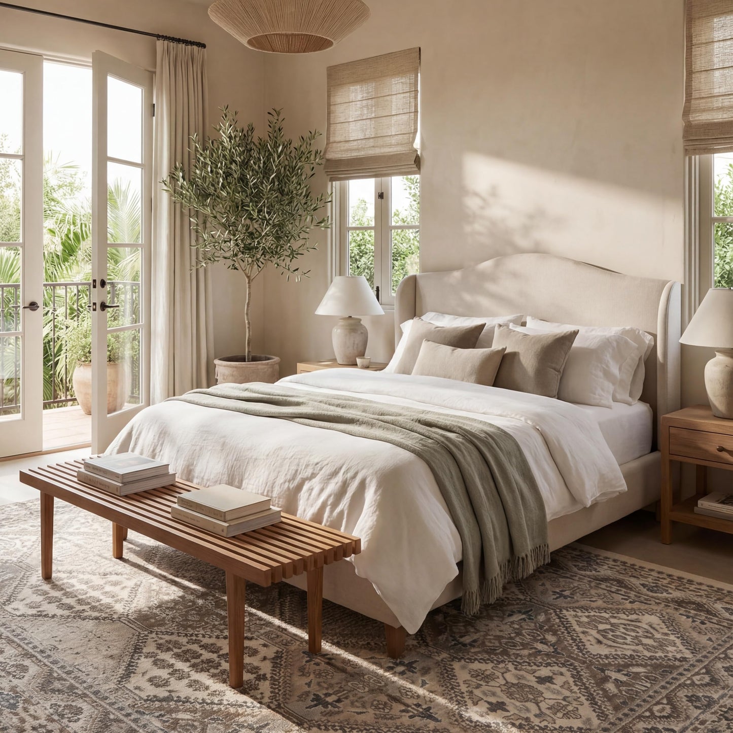 nuLOOM 9x12 Becca Traditional Tiled Area Rug, Beige, Faded Transitional Design, Stain Resistant, For Bedroom, Dining Room, Living Room, Hallway, Office, Kitchen, Entryway