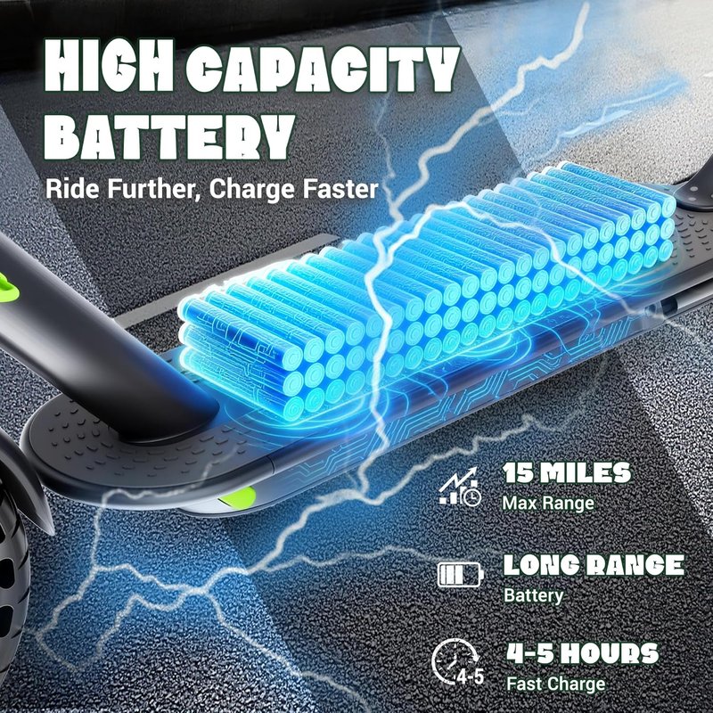 Electric Scooter - 350W/500W Motor, 19/22 MPH Speed, 16-28 Miles Range | 8.5"/10" Solid Tire, Folding Design