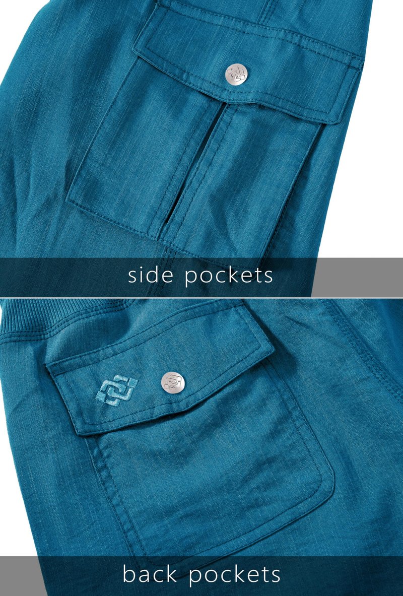 MoFiz Capri Pants for Women Cargo Hiking Pants Lightweight Women's Capris Summer Casual Travel Blue 3XL