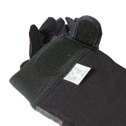 Oregon Chainsaw Gloves, 4 Way Stretch PPE Clothing, Pair of Professional Chainsaw Protective Gloves, Leather, Black – Large (Size 10) (‎295395)