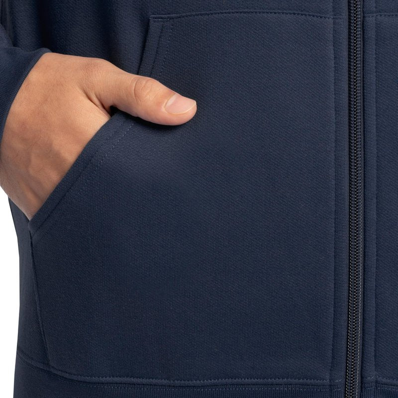 Fruit of the Loom Men's Eversoft Fleece Sweatshirts & Hoodies, Full Zip-Navy, Medium