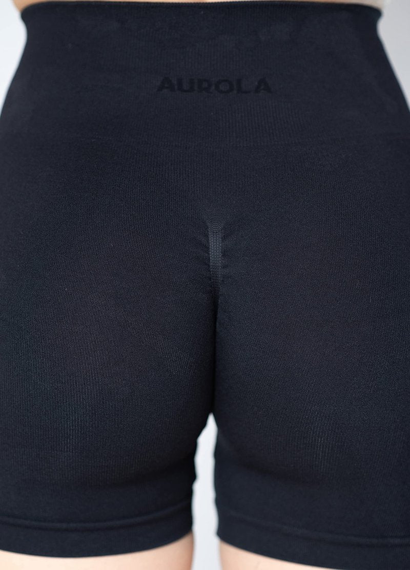 AUROLA CAMO Collection Workout Shorts for Women Subtle Logo Seamless Scrunch Gym Yoga Running Active Short,Camo-Black Ash,M