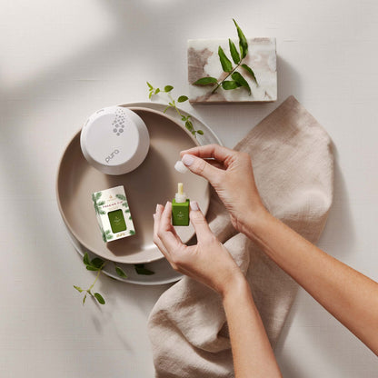 Thymes Pura Refills – 2 Pack of Oil Diffuser Scents – Long-Lasting Pura Diffuser Refills – Premium Home Fragrance – Notes Siberian Fir Needles, Cedarwood & Sandalwood (Frasier Fir, Pack of 2)
