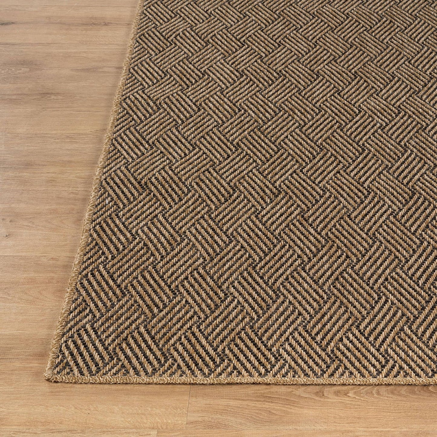 Luul Home Easy Jute Rugs 9x12 Herringbone Natural Color Living Room Indoor Outdoor Area Rug for Patio and Kitchen Rug High Traffic Washable Easy to Clean Solid Boho Woven Design Carpet (9 x 12)