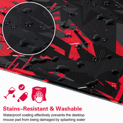 Canjoy Gaming Mouse Pad 31.5x15.8inch Extended XXL Large Mouse Pad Big Computer Keyboard Mouse Mat Desk Pad with Non-Slip & Rubber Base & Stitched Edge