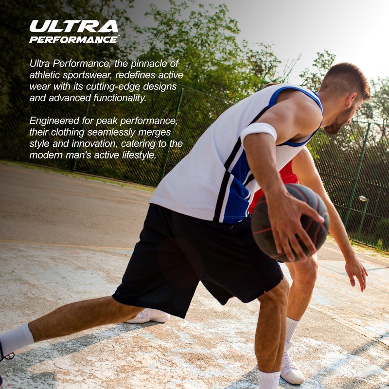 Ultra Performance Men's Athletic Mesh Short's 3 Pack Mens Basketball Shorts Gym Workout & Sport Short with Pockets for Men