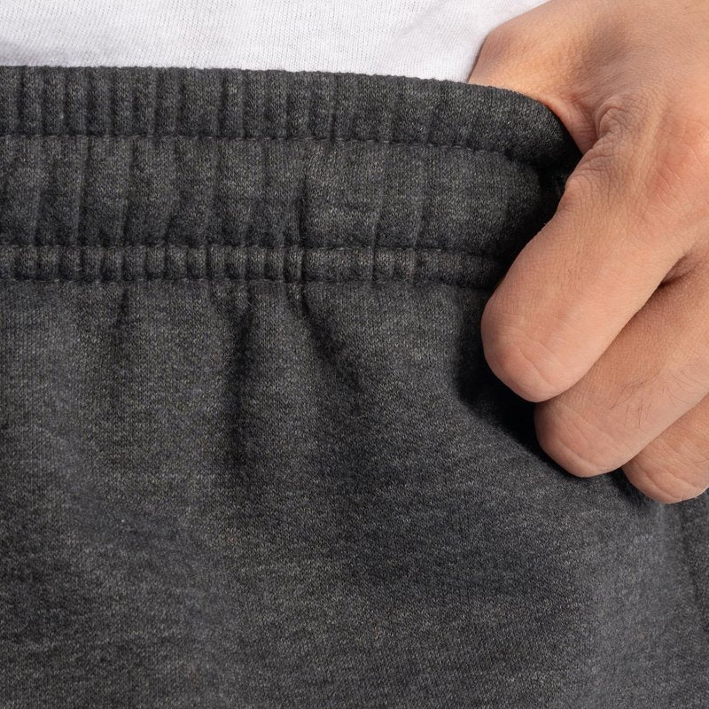 Fruit of the Loom mens Eversoft Fleece & Joggers (Regular Big Man) Sweatpants, Elastic Bottom - Black Heather, XX-Large US