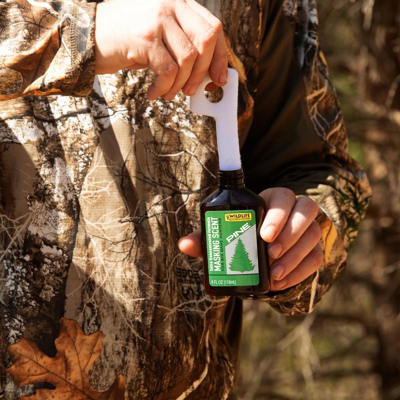 Wildlife Research Center Pine Masking Scent, Extra Concentrated, Strong Pine Aroma for Covering Human Scent & Fear Reduction – 4 FL OZ Spray Bottle