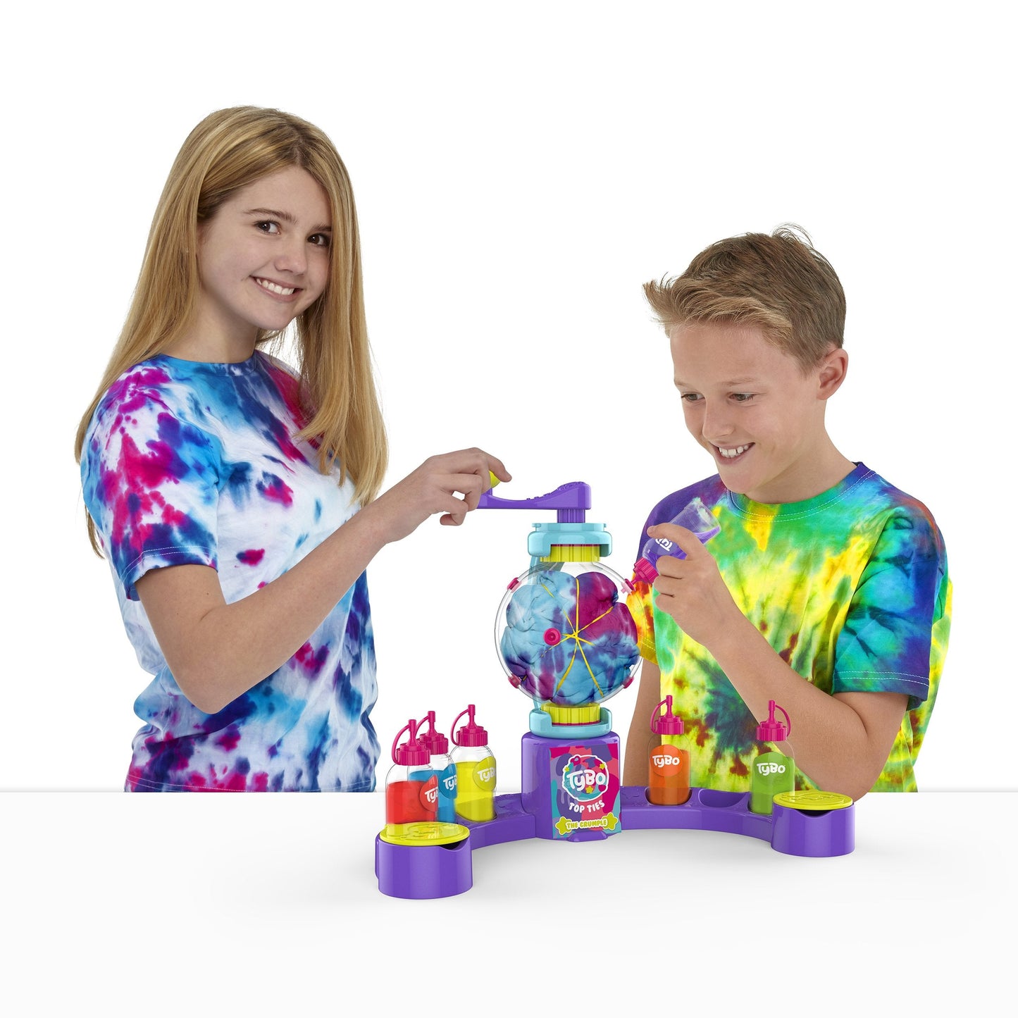 Tybo Design Studio, Arts and Crafts, Tie Dye, Easy to Use Kit, Creative Fun, Ultimate Mess Free Fun for Boys and Girls Age 6+