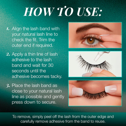 Ardell False Eyelashes Natural Lashes Babies Black - Lightweight, Short Length, Reusable Fake Lashes, 1 Pack