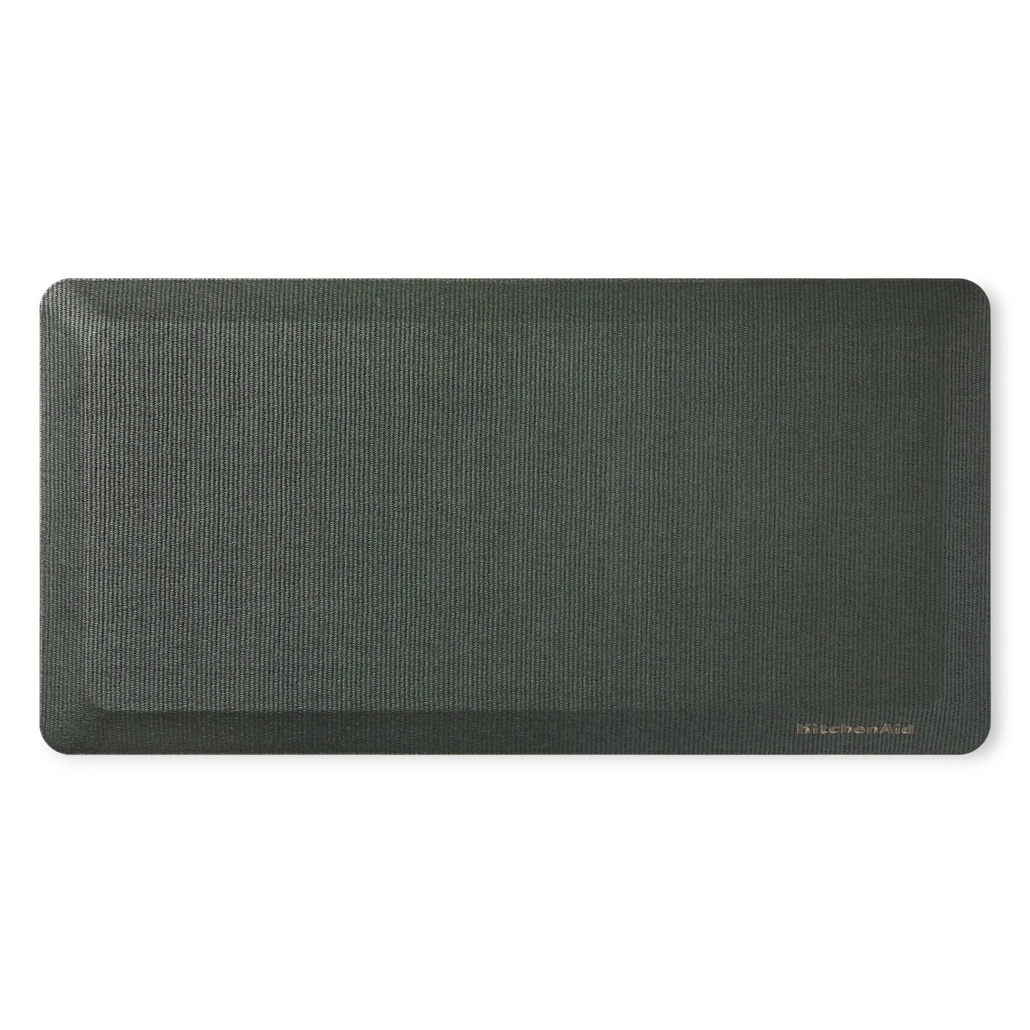 KitchenAid Gourmet Series Kitchen Comfort Gel Mat, Solid Basketweave, Deep Forest Green, 20"x39"
