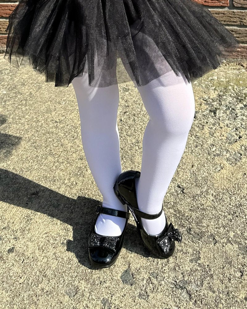 Stelle Girls' Ultra Soft Pro Dance Tight/Ballet Footed Tight(Toddler/Little Kid/Big Kid),WT,XL White
