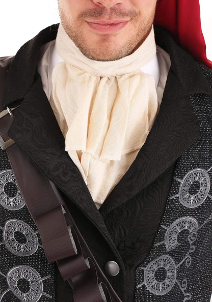 Adult Blackbeard Pirate Costume Mens, Black High Seas Swashbuckler Captain Halloween Outfit