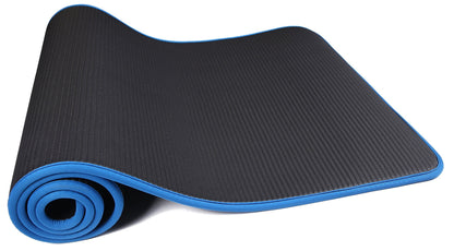 Fitvids All-Purpose 2/5-Inch (10mm) Extra Thick High Density Anti-Slip Exercise Pilates Yoga Mat with Carrying Strap, Multiple Colors
